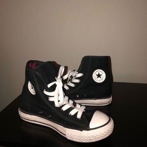Converse black high tops